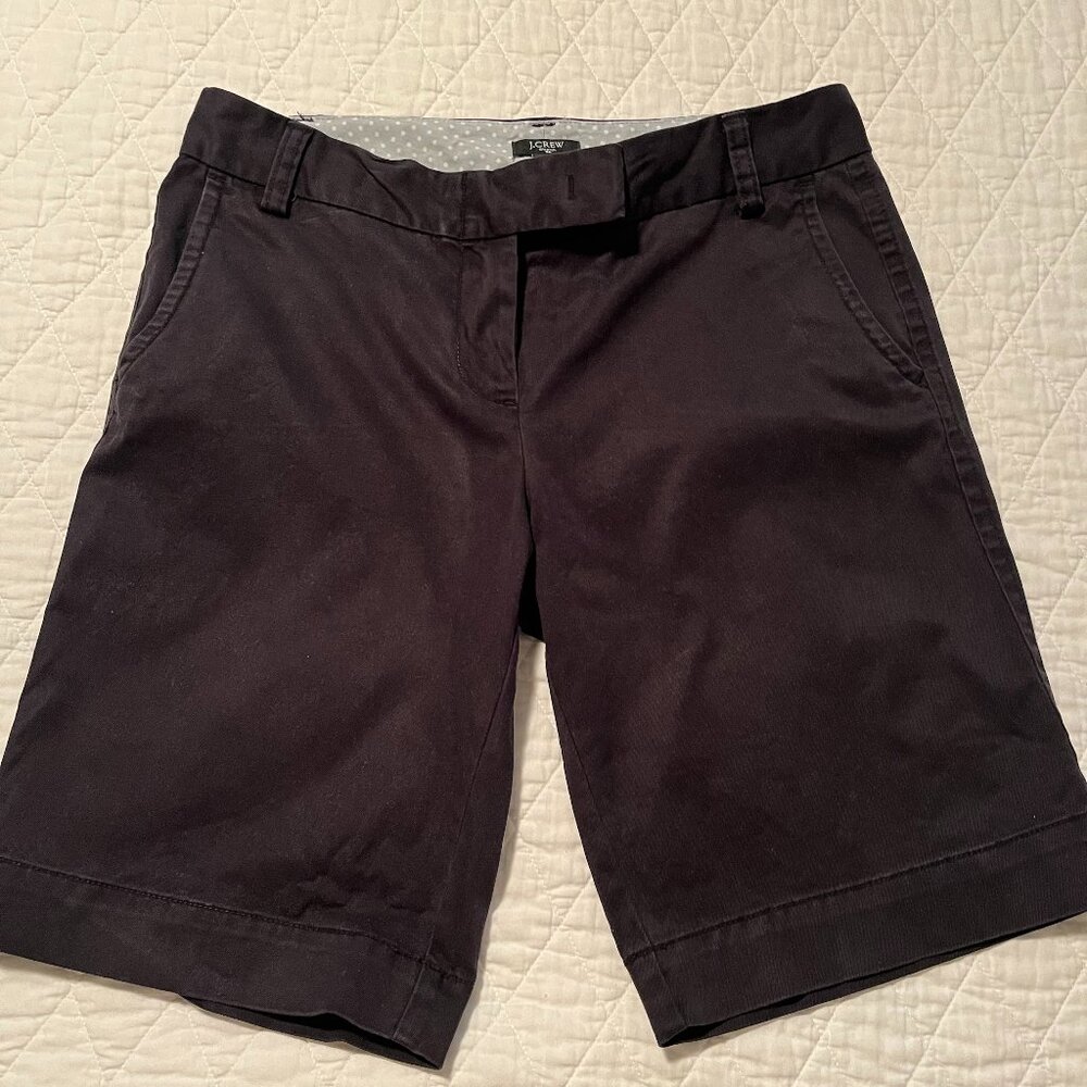 Really cute J. Crew black shorts -- almost vintage (2008). Size 4 in great shape